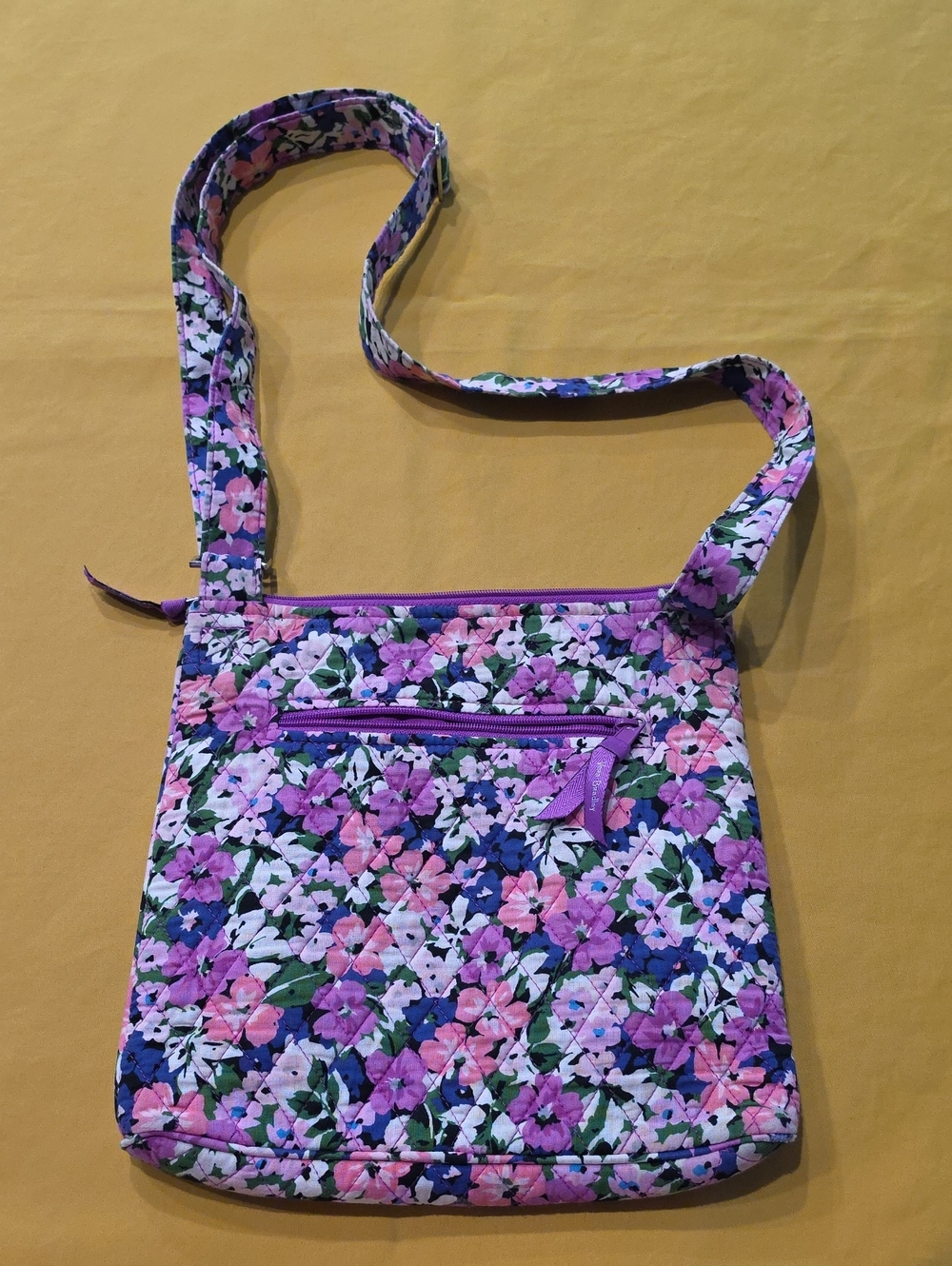 NWOT Vera Bradley Flower Garden Zip Top Hipster Crossbody Bag VBH18 Retired